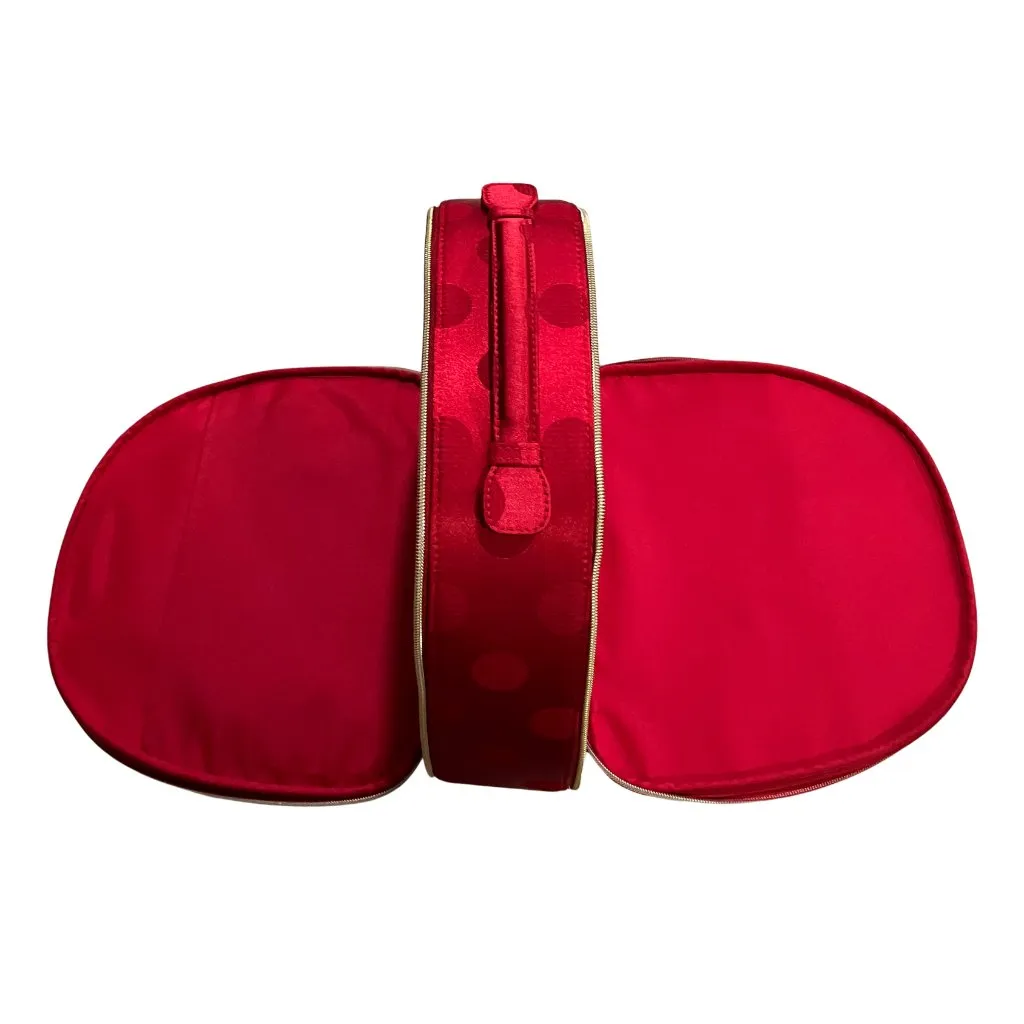 Estee Lauder Holiday Red Polka Dot Large Train Case Travel Makeup Bag 2025 GWP - Image 12