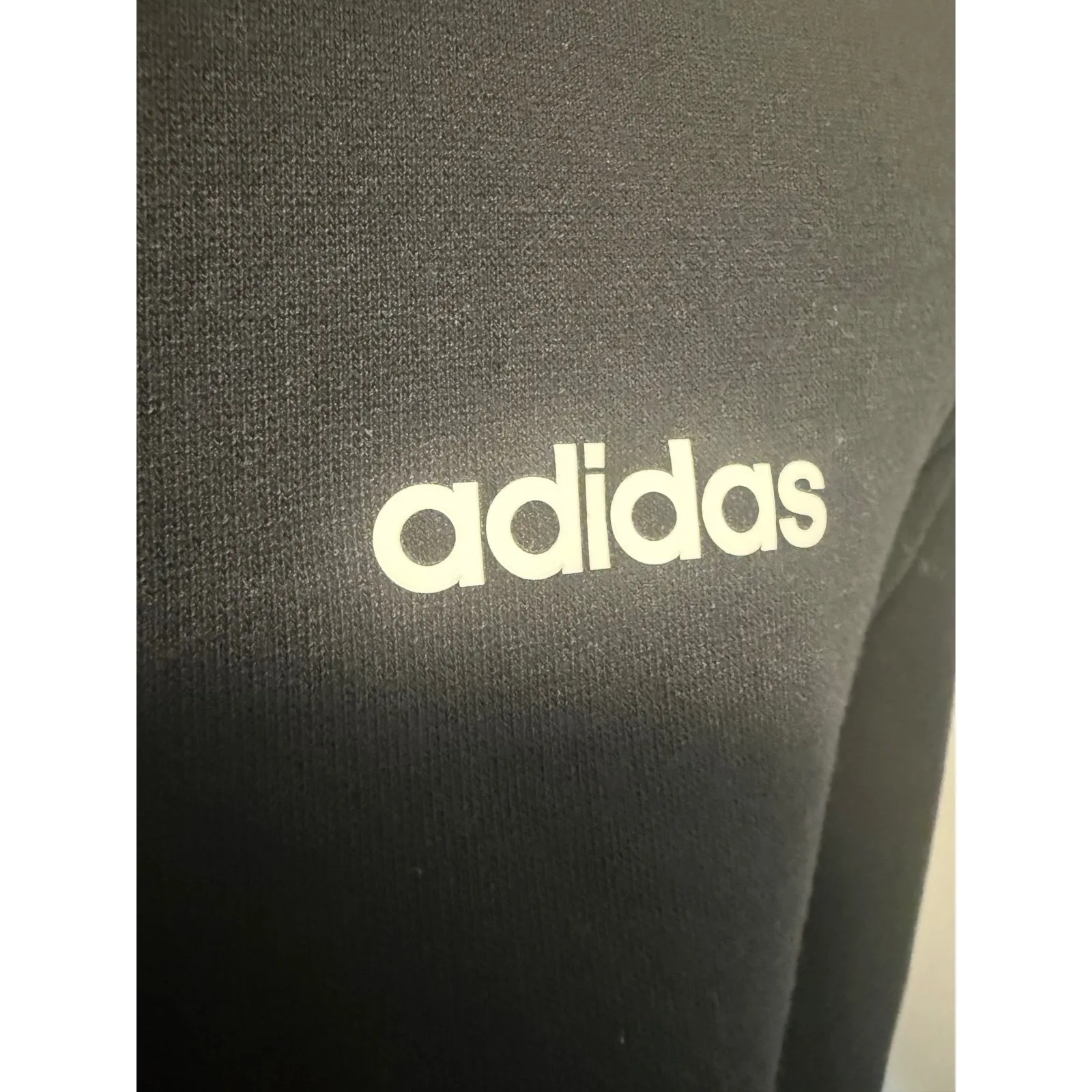 Adidas Women's Black‎ Long Sleeve Crewneck Sweatshirt Pullover Top Activewear - Image 3