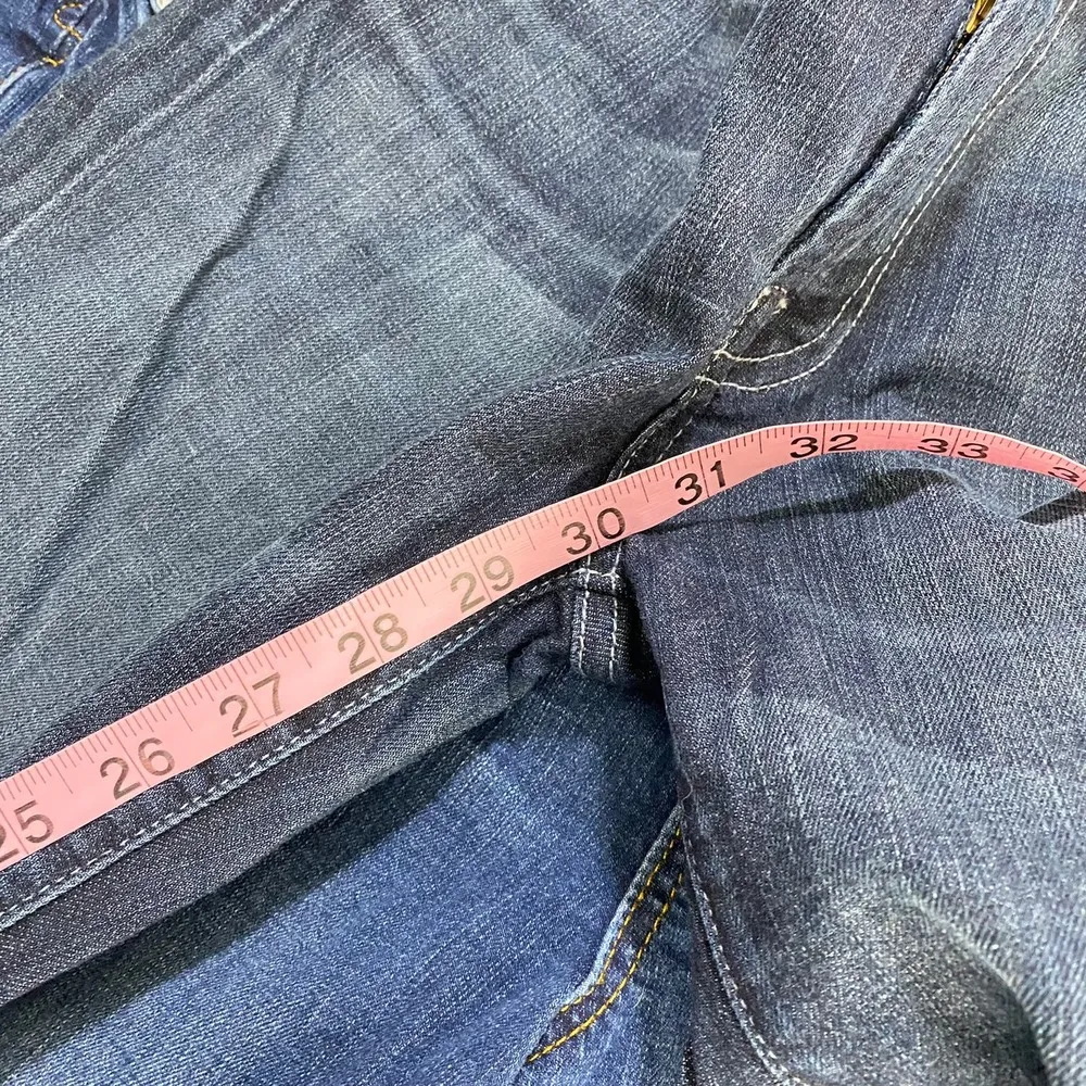 7 For all Mankind Dark Wash Low Rise Bootcut Demin Stretch Jeans Women's Size 28 - Image 4