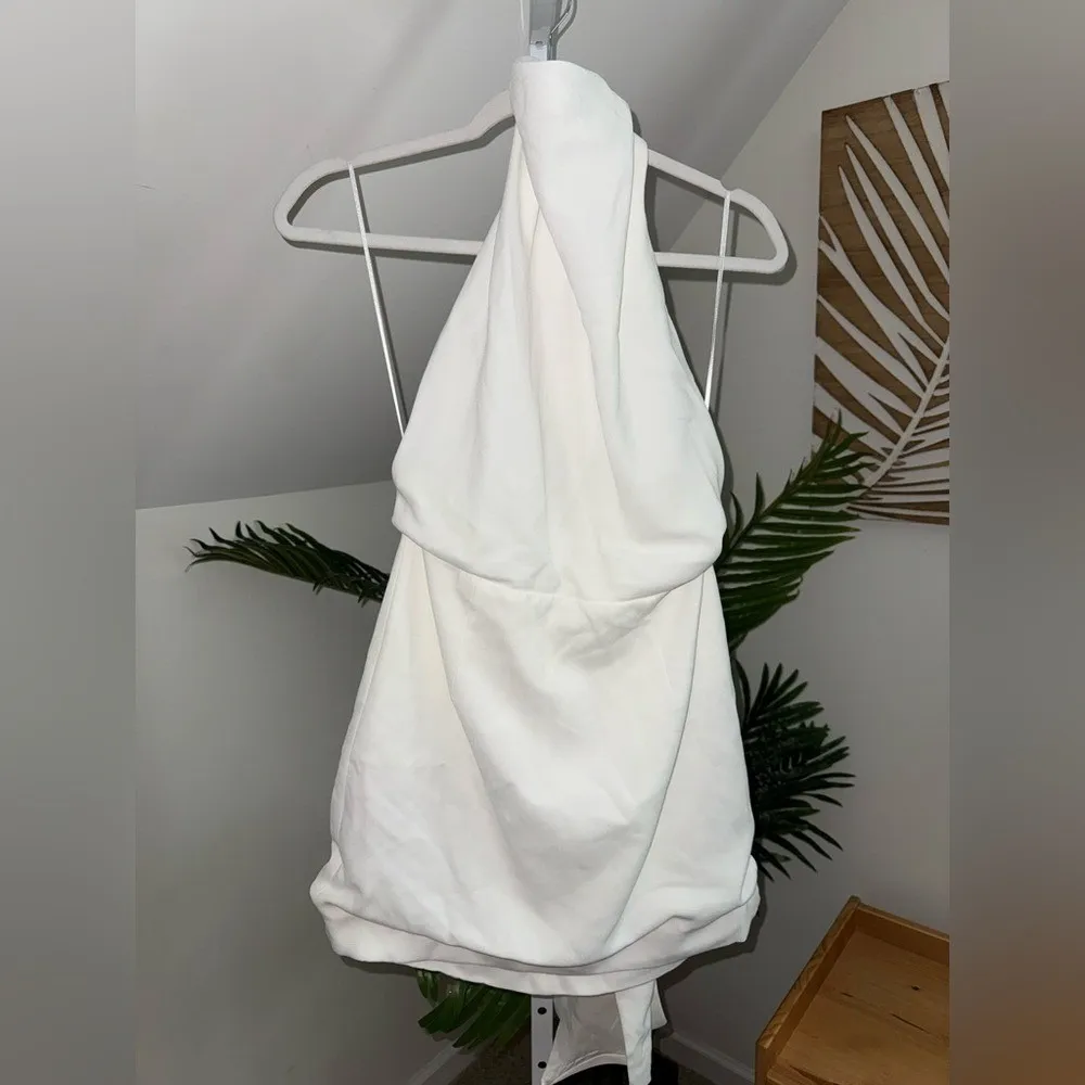 Sau Lee Patsy Backless Mini Dress‎ in Ivory size 8 White - Image 4