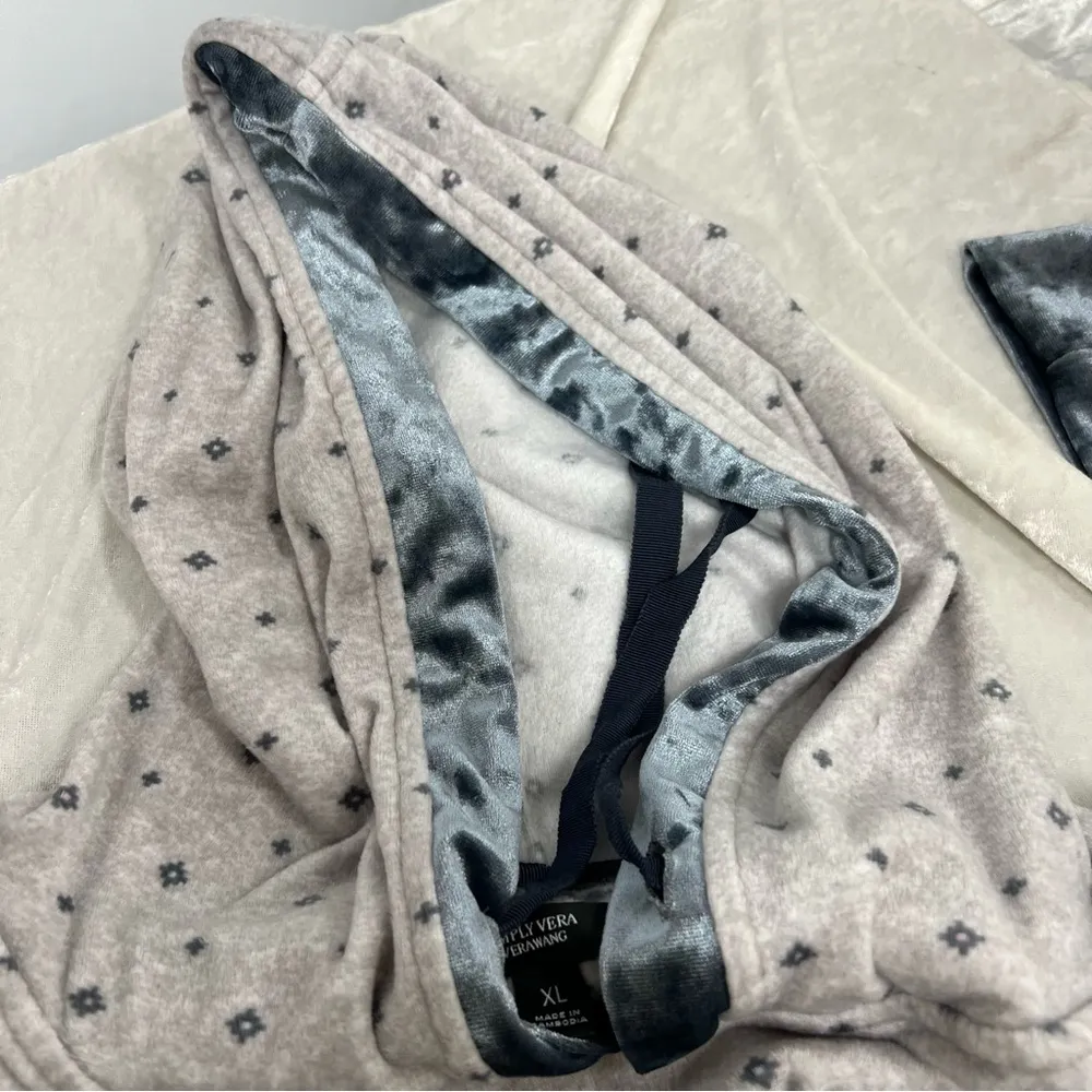 Simply Vera Vera Wang xl Soft Fleece Loungewear Hoodie kangaroo pocket velour - Image 14