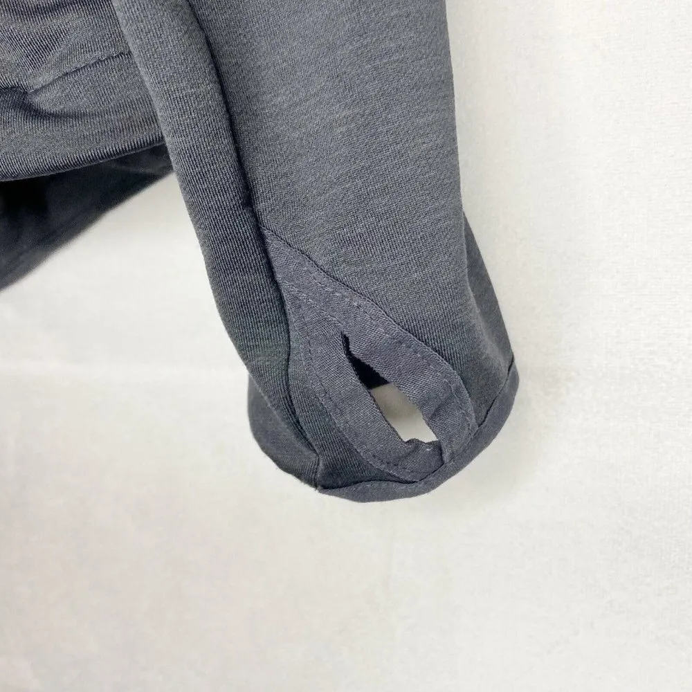 NWOT Athleta Jacket Womens XXS Gray Full Zip Long Sleeve Running Yoga Stretch - Image 8