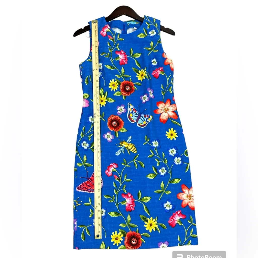 J. McLaughlin Women’s Belinda Floral Butterfly Print Sleeveless Dress Size 6 - Image 7