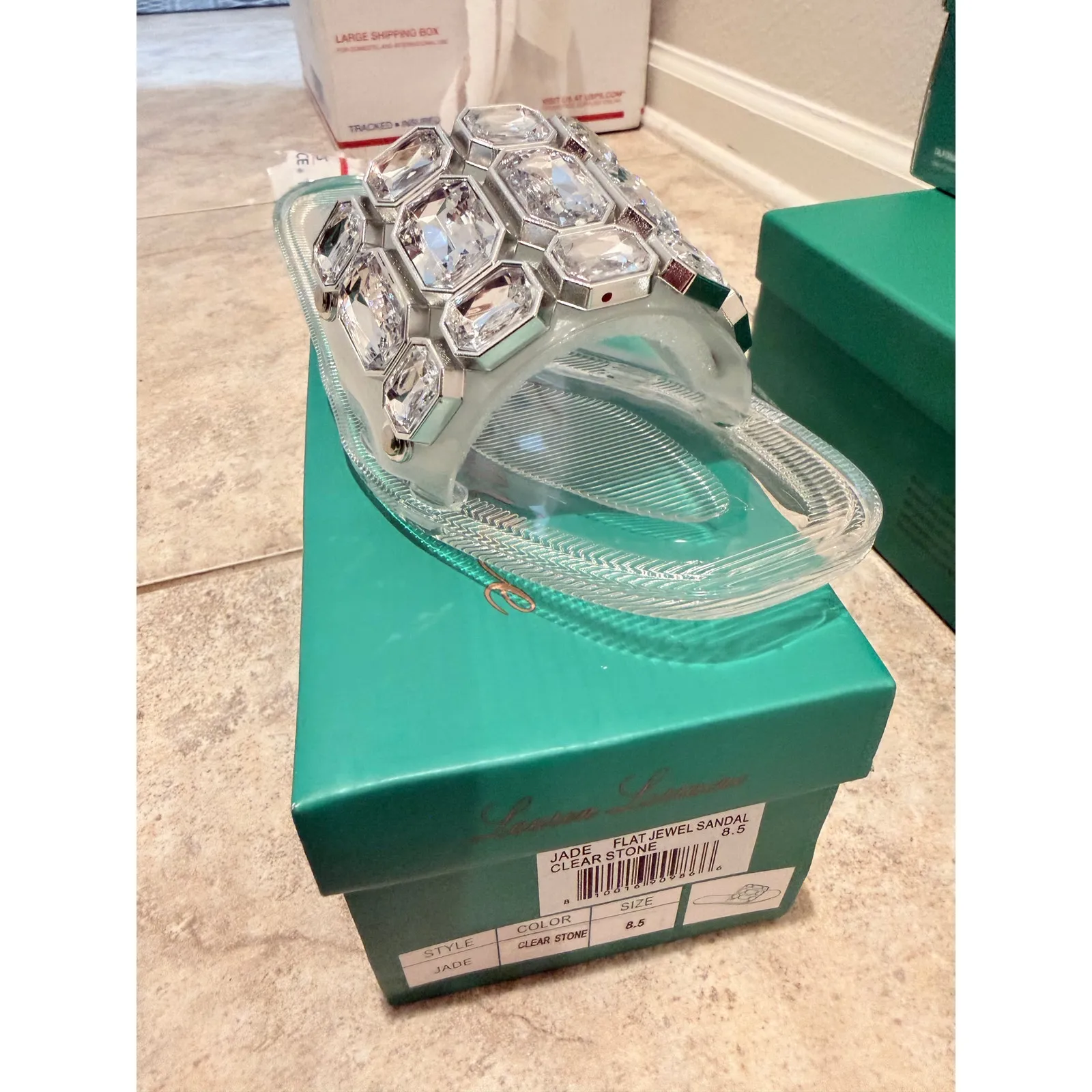 Lauren Lorraine Dallas Rose Gold 
Ankle-Strap Stiletto Sandals - Image 2