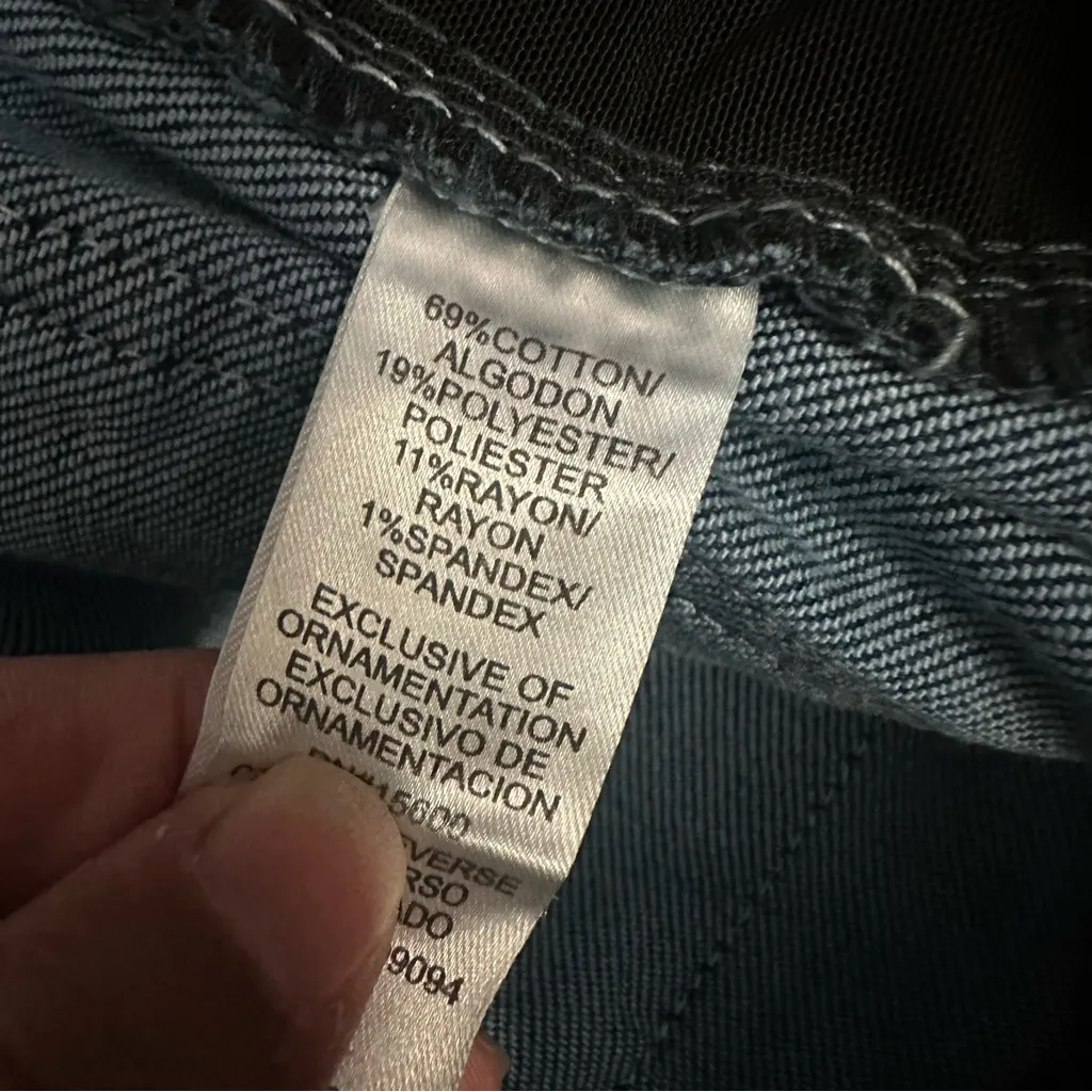 Democracy Deep Blue Denim Jeans Raw hem - Image 4