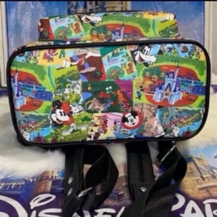 Disney parks Mickey Parks Collage AOP Loungefly mini backpack - Image 6
