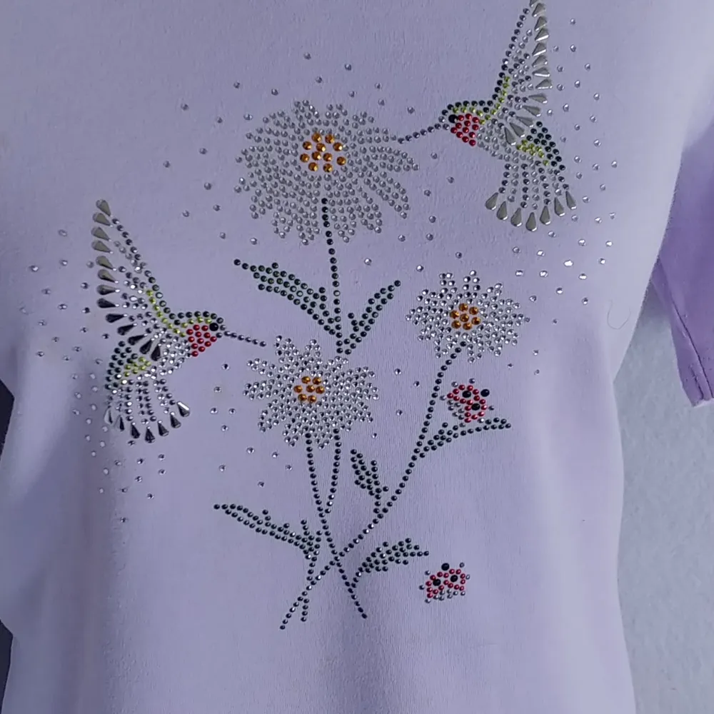 Exquisite Designs Hummingbird Blouse Top Size XL - Image 2