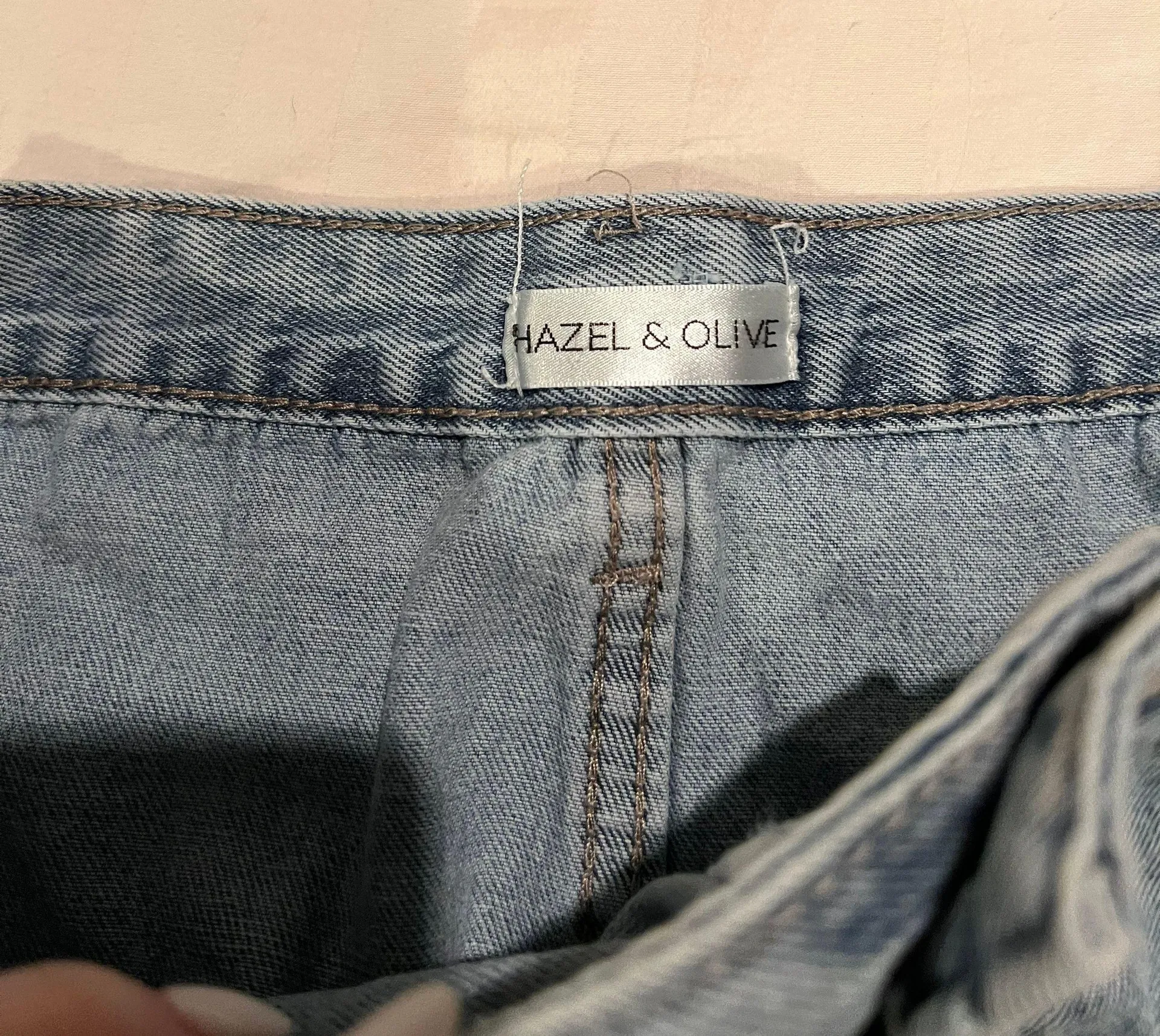 Hazel and Olive Asymmetrical Denim Skirt - Image 3