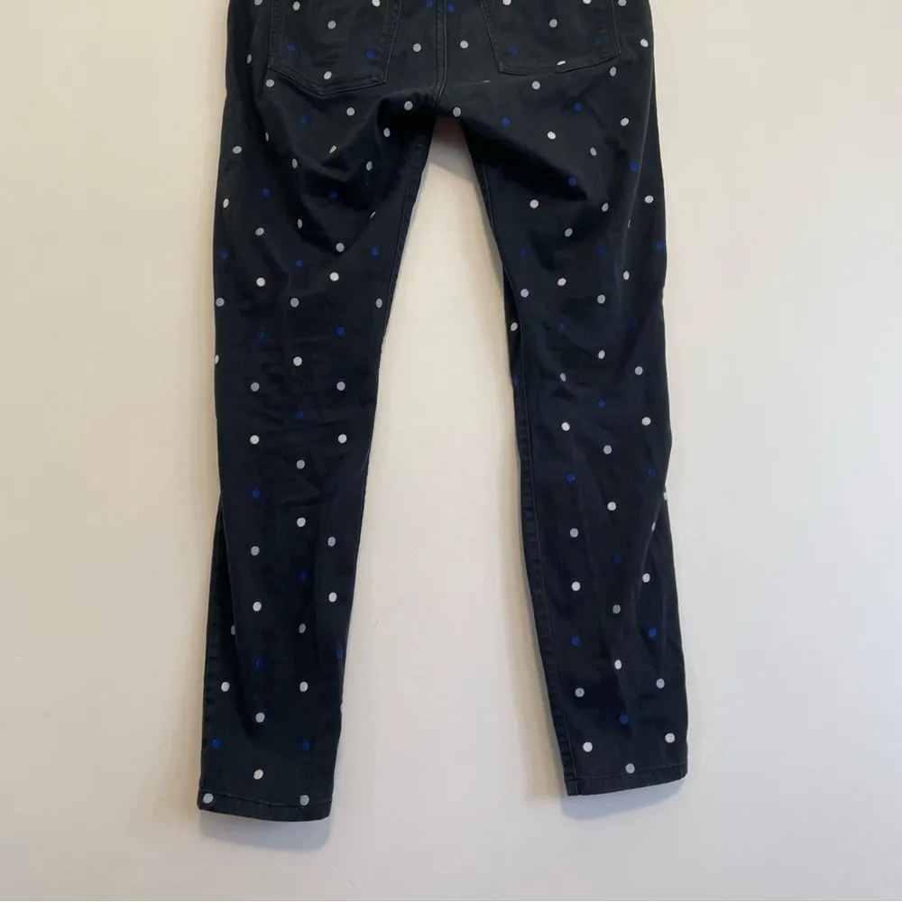 BANANA REPUBLIC Blue Hayley Dot Skinny Ankle Pants Navy Embroidered Polka Dot 27 - Image 13