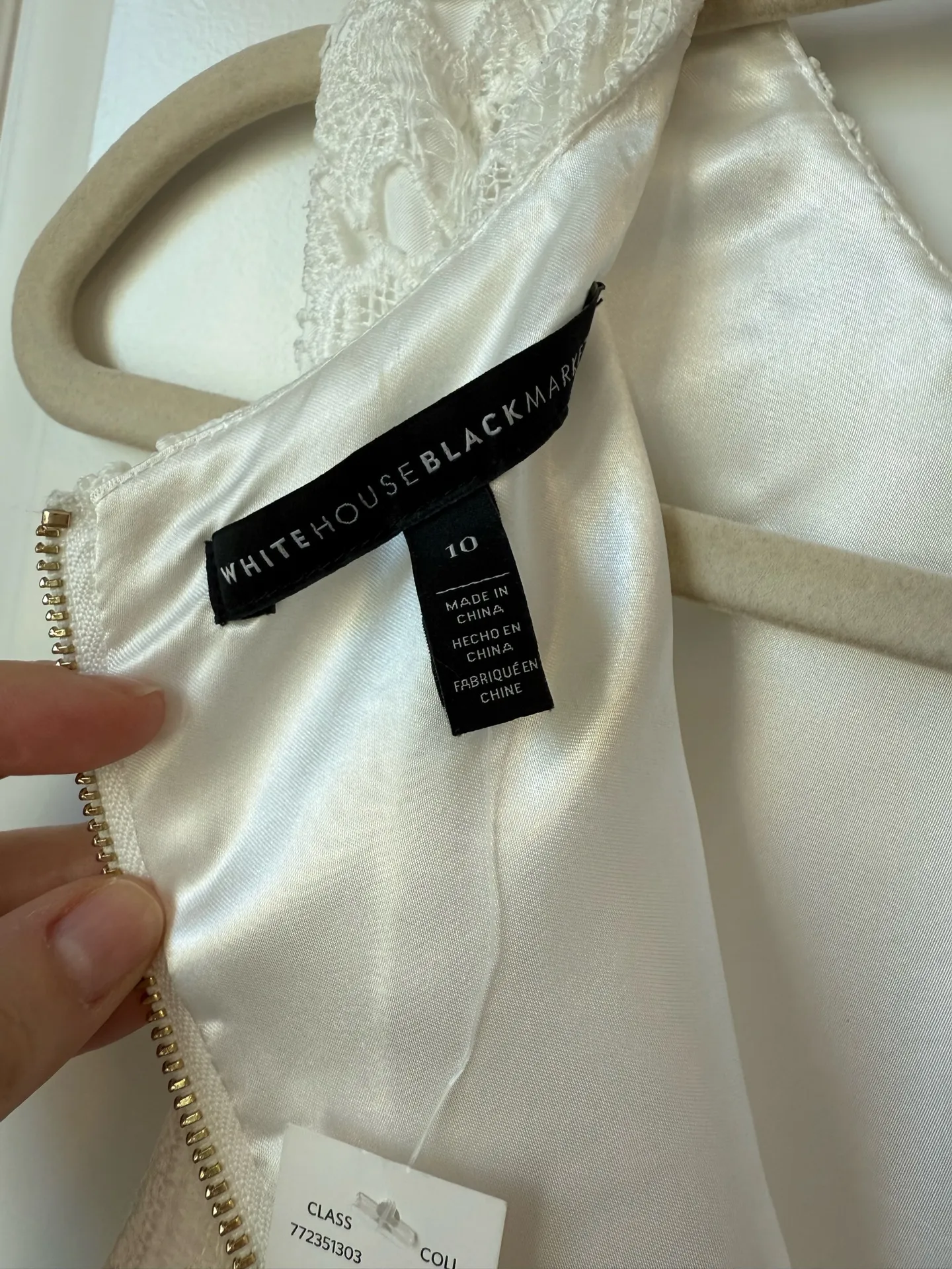 Whbm lace dress size 10 - Image 4