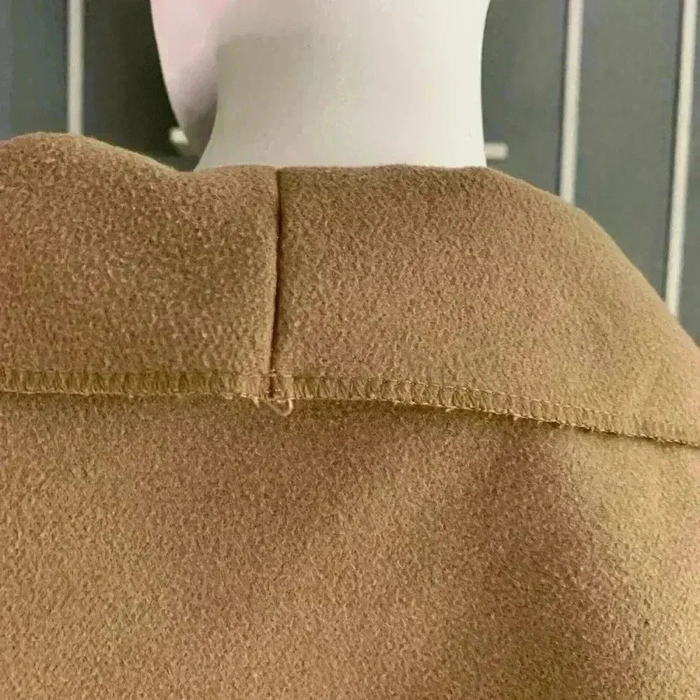 Boohoo Shawl Collar Belted Wrap Coat  Size Small - Image 13