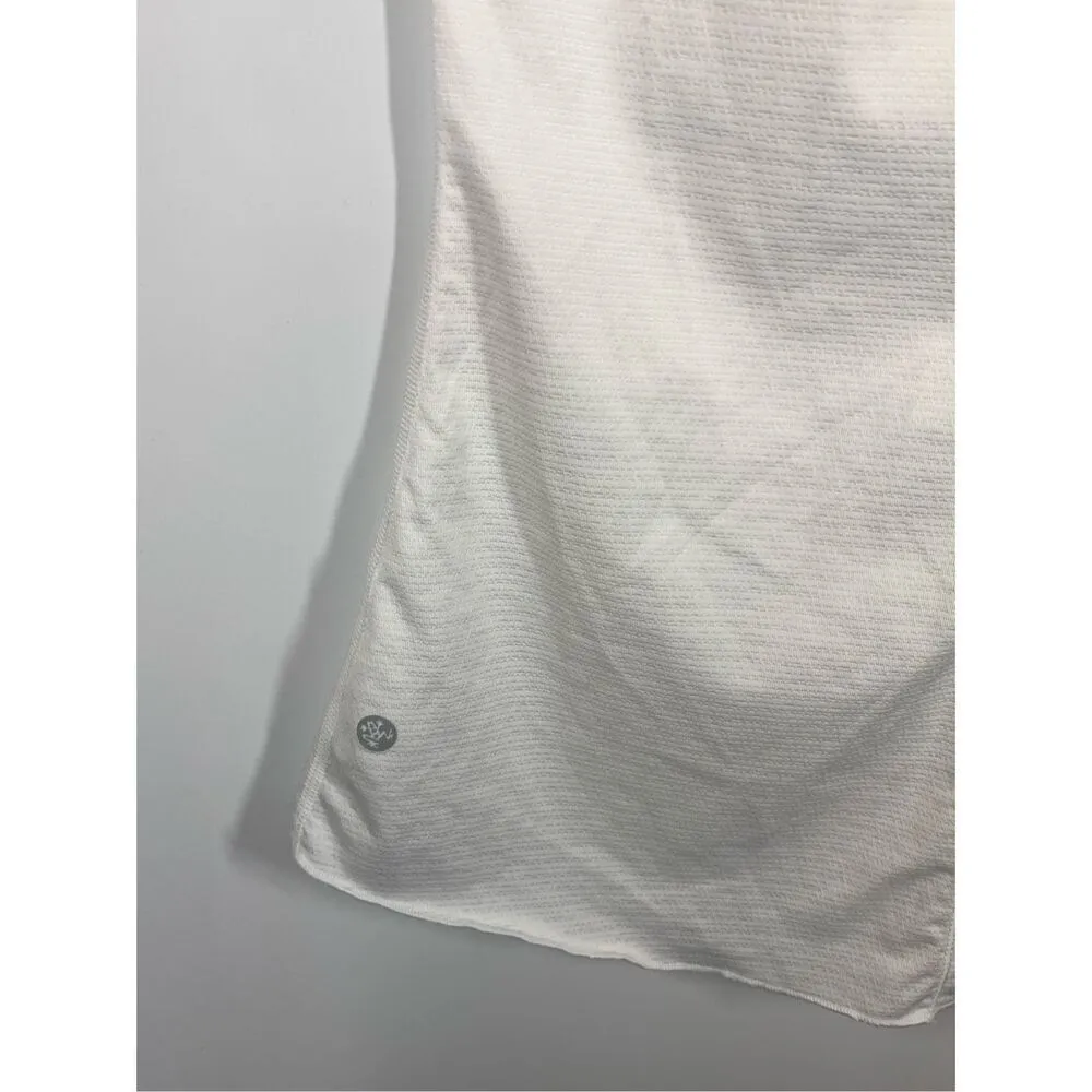 Manduka Women's Racerback Performance Yoga Tank Top White Size Medium - Image 6