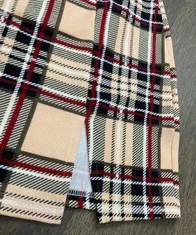 SheIn New Plaid Slit Cut Skirt - Image 2