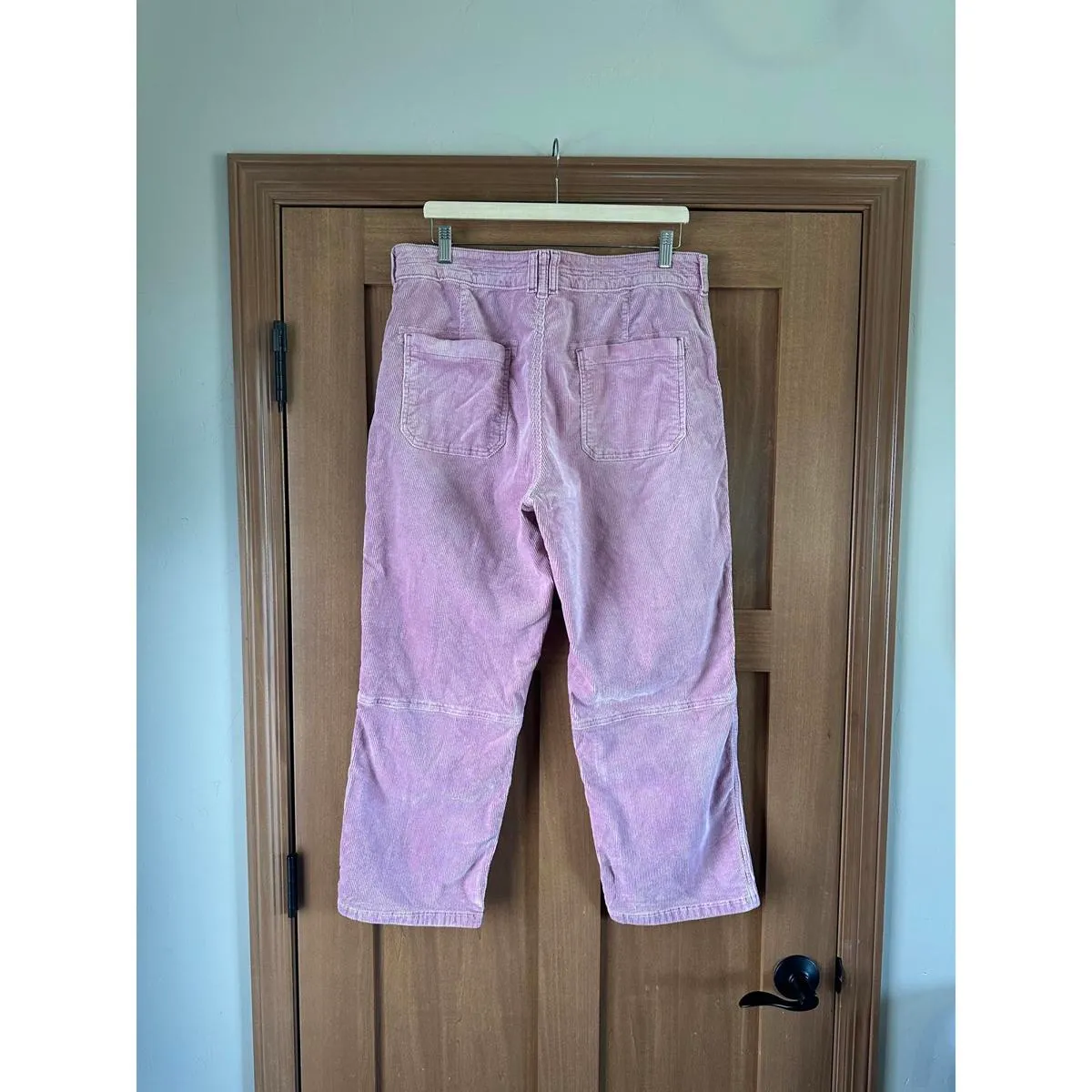 Pilcro Anthropologie Pink Corduroy High Rise Straight Leg Pants Women’s size 32 - Image 5