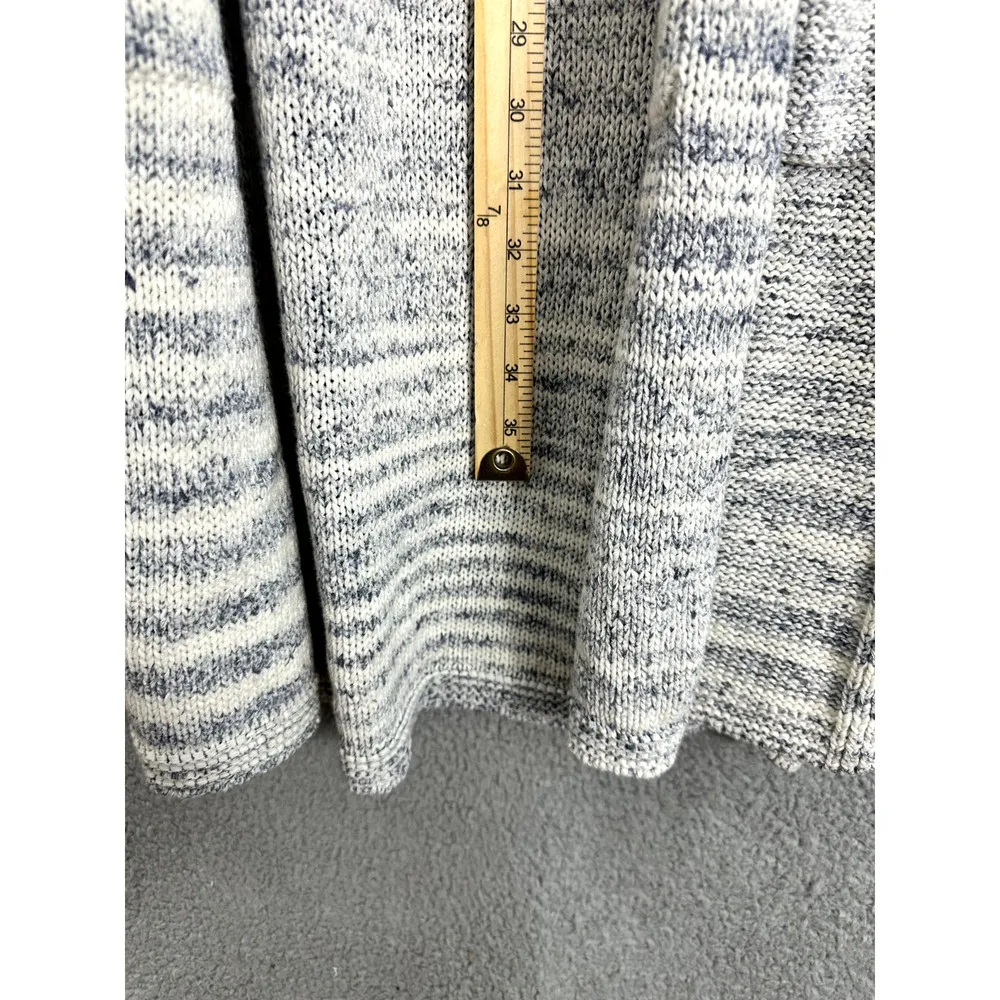 GAP Sweater Vest Womens XS Blue Striped‎ Long Pockets Quiet luxury Minimalist - Image 6