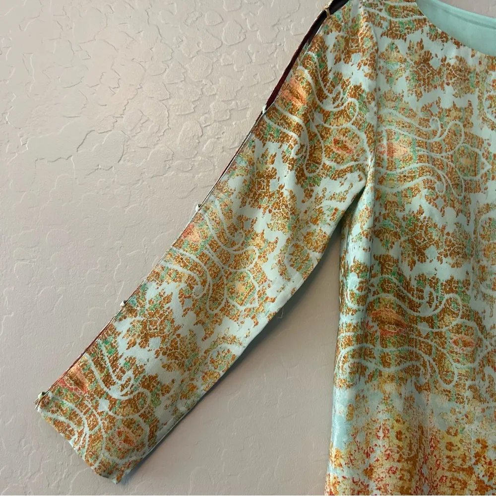 Maeve Cleome silk ombre open sleeve sheath tunic dress size XS - Image 9