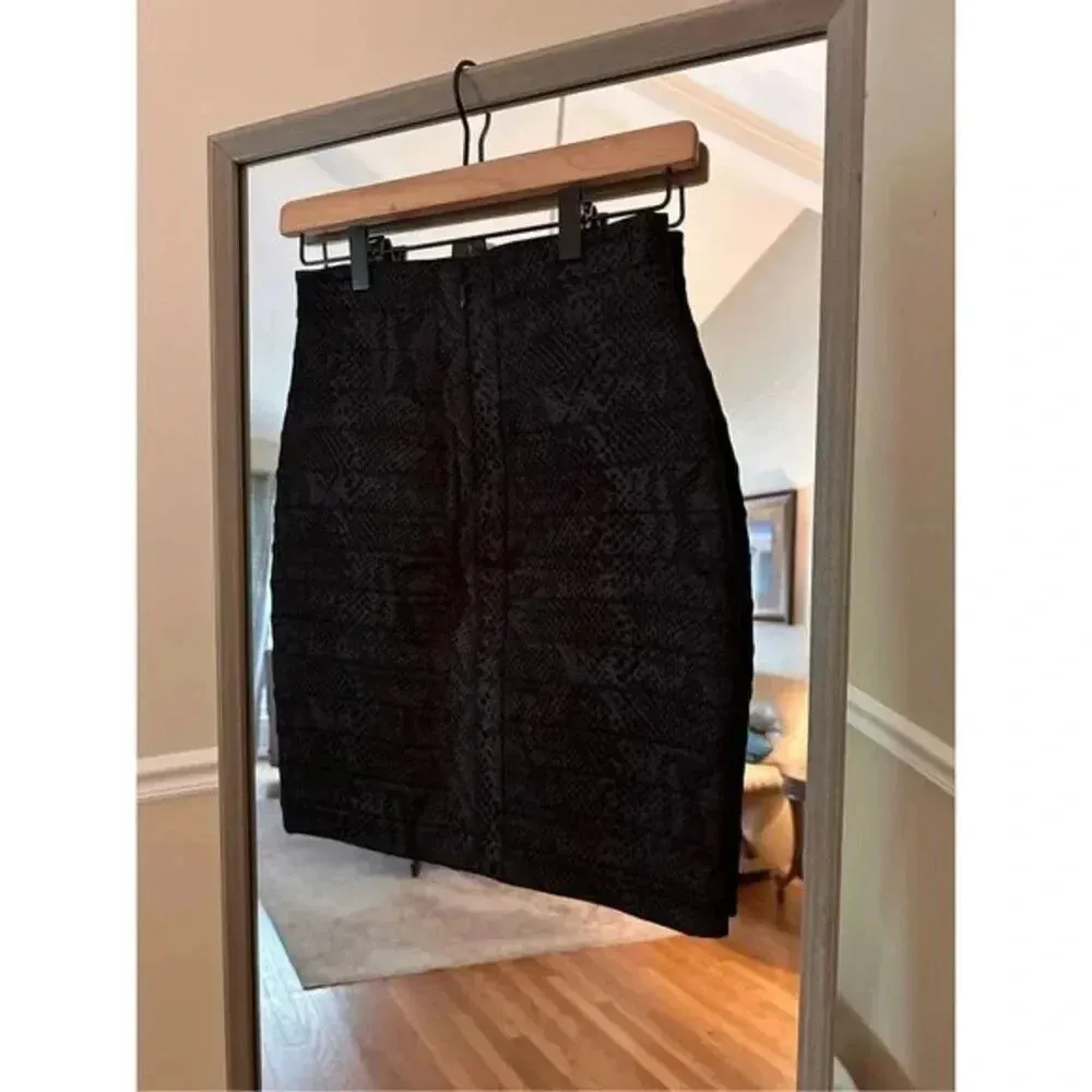 Express NWT Size 00 Bondage‎ Skirt Black - Image 6