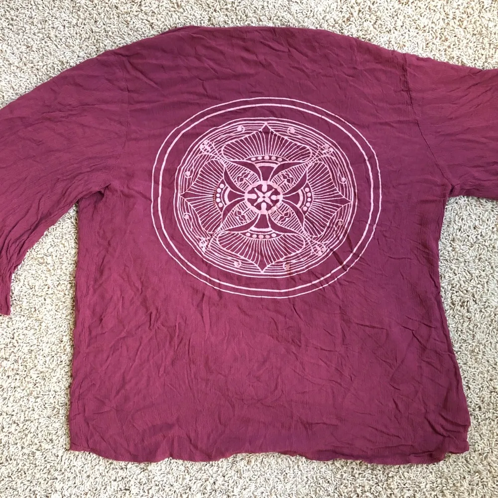 Style house circle design kimono bell sleeves Sz M - Image 5