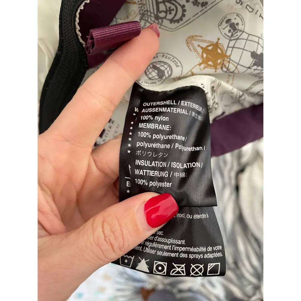 Burton  Retro Waterproof Snowboard Ski Winter Vest Jacket Purple Size Medium - Image 10