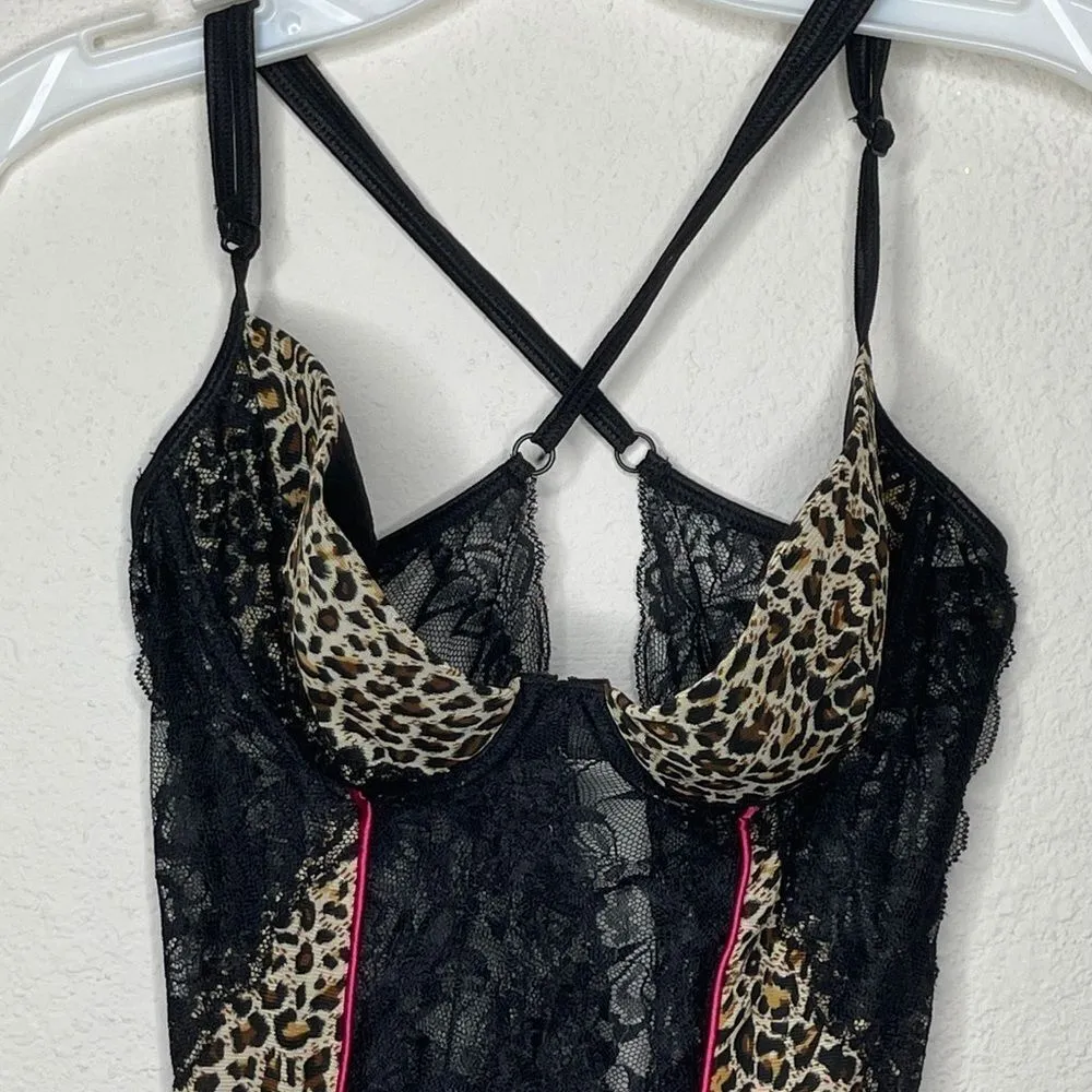 Designer Animal Print Negligee‎ Tan - Image 4