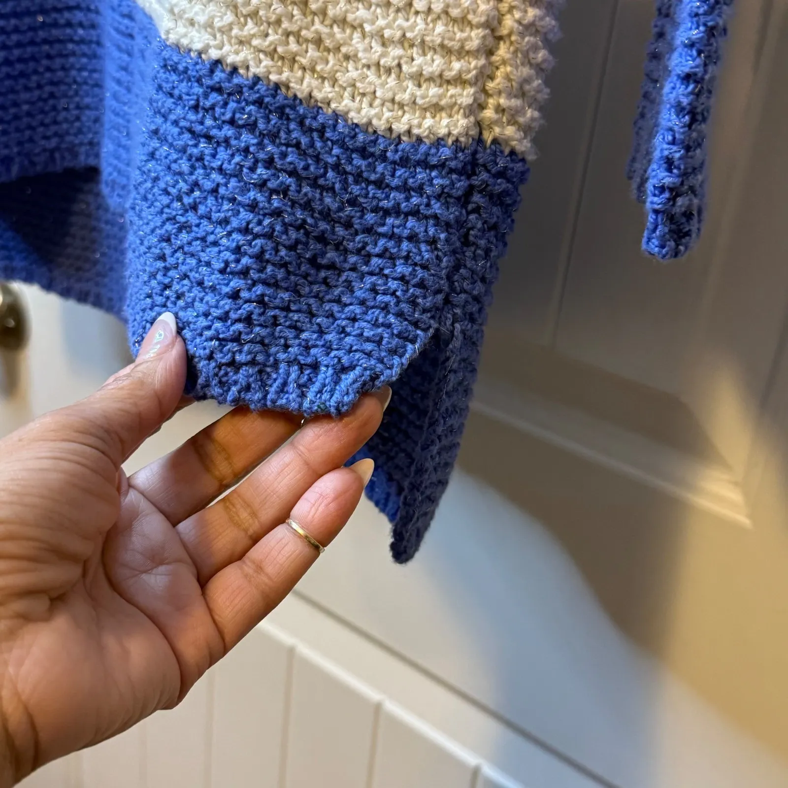 Chicos Horizontal Harley Stripe Sweater NWT Pullover Metallic Knit S $89 New‎ # - Image 5