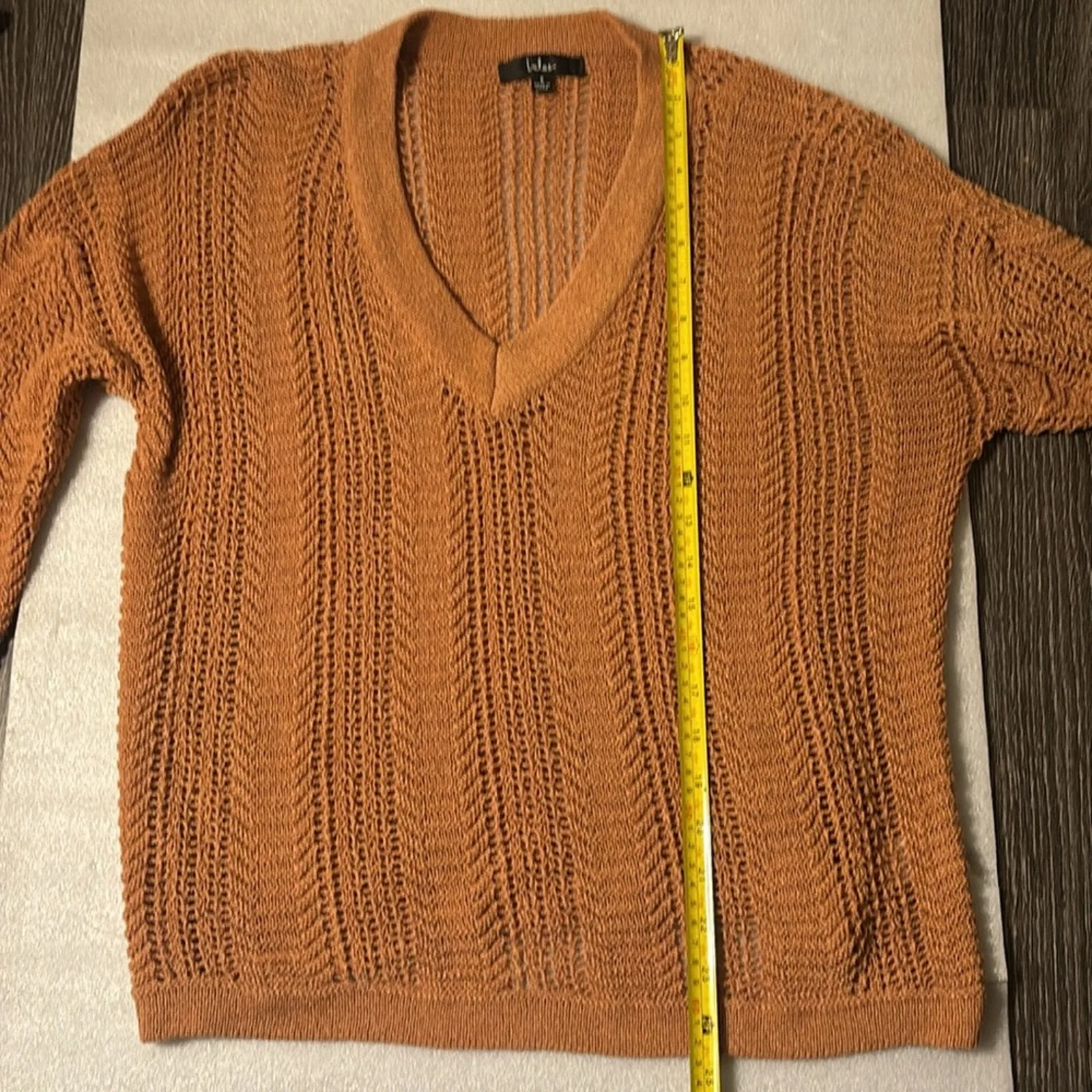 Lulus Knit Long Sleeve Brown Sweater S Cherry Girl Fisherman Cozycore Classicore - Image 8