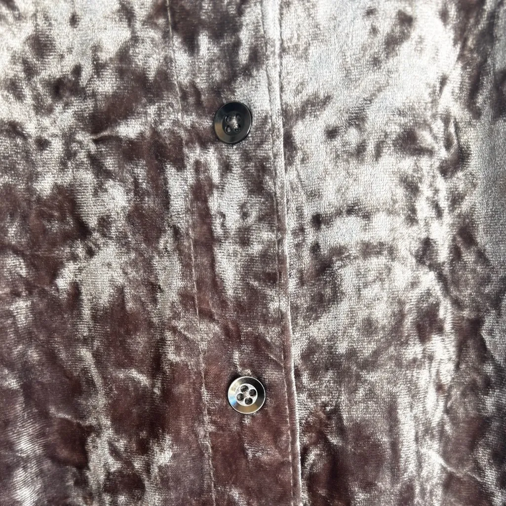 Jessica Simpson Metallic Velvet Blouse - Image 11