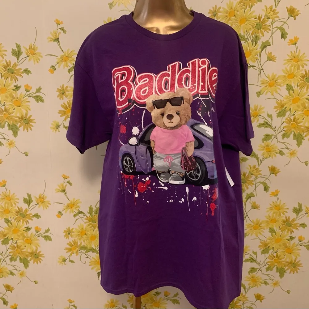 Baddie oversized tee purple size L Size L - Image 9