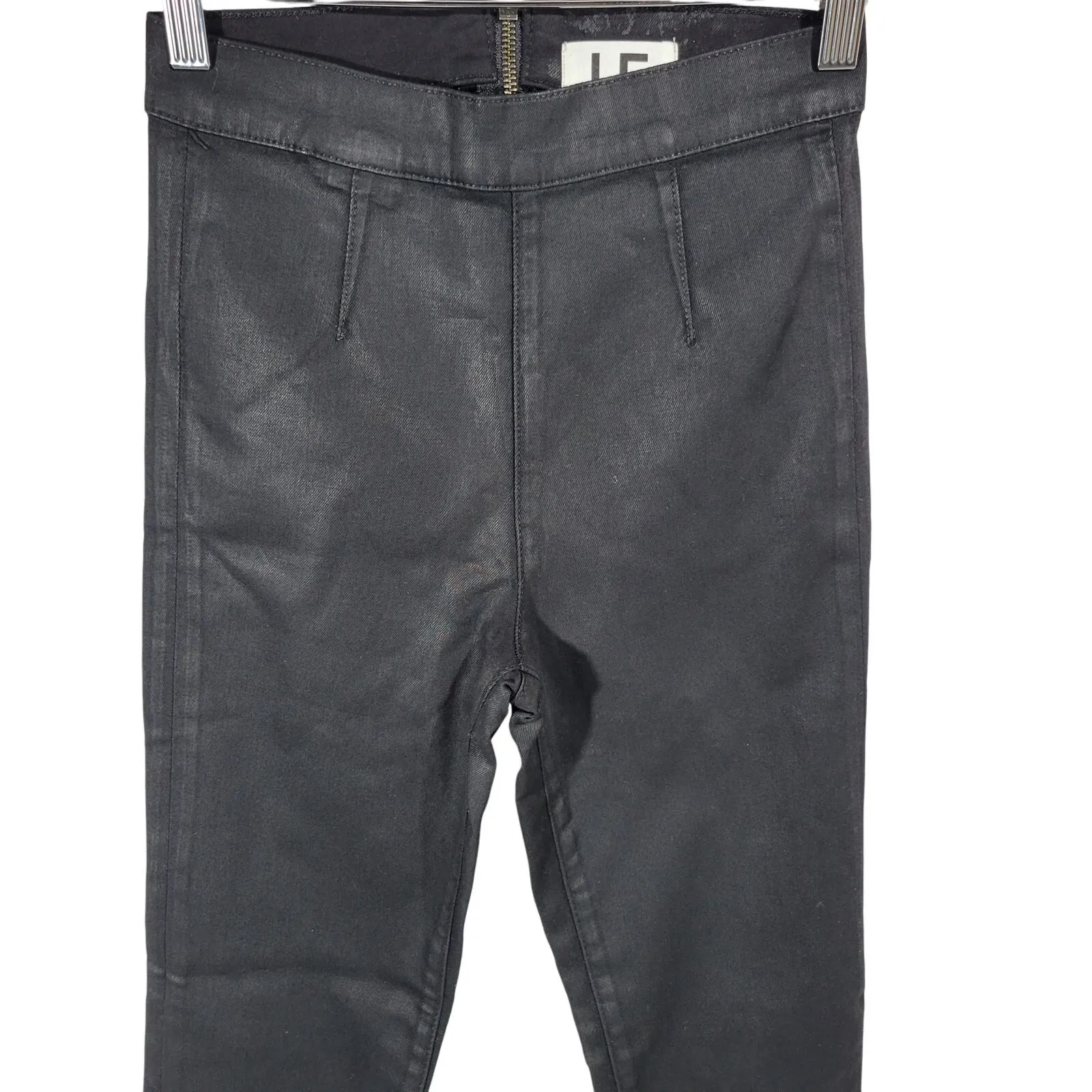 LOVERS AND‎ FRIENDS Womens Black Coated Skinny Jeans Pants Sustainable Denim 24 - Image 3