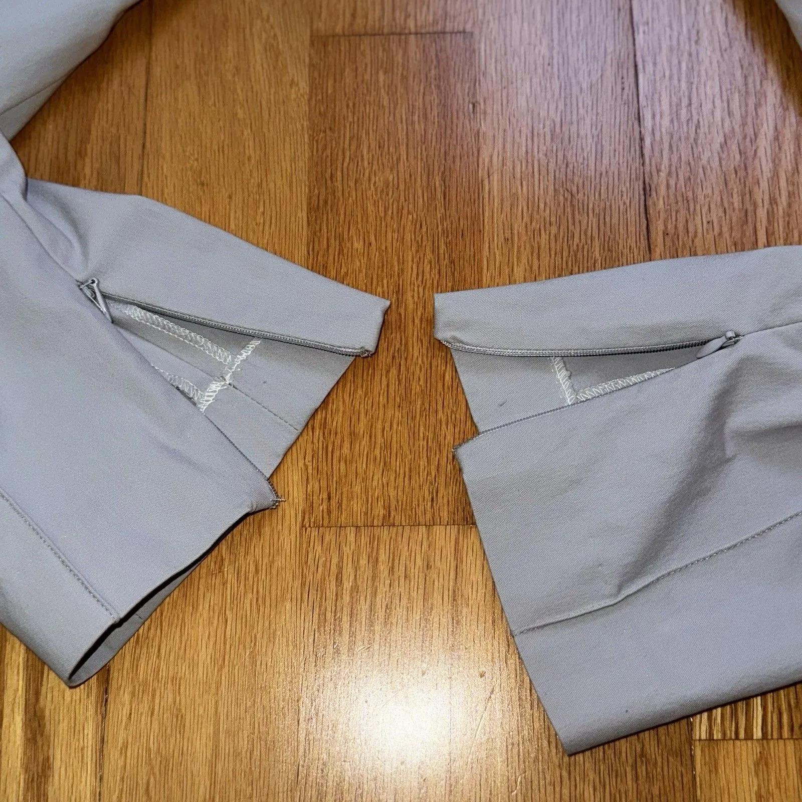 Theory Women’s Alettah Approach Cropped Pants Slim Leg Preppy Trousers Gray 4 - Image 12