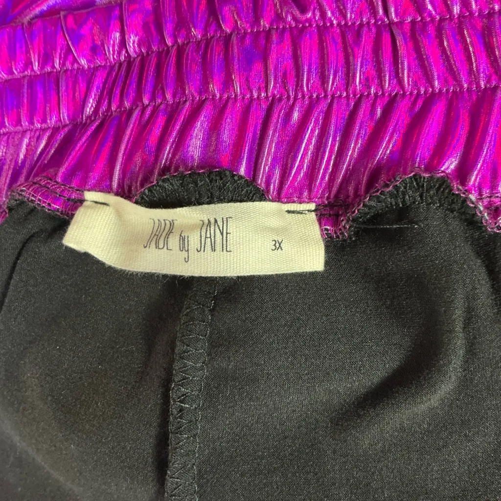 Vibrant Purple Tiered Skort Size 3X - Image 2