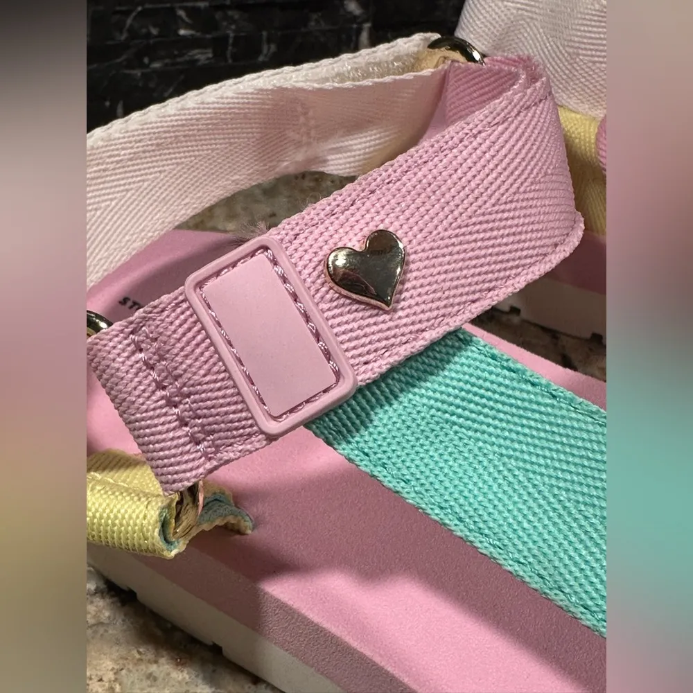 Stoney Clover Lane Pastel Sandals Adjustable Strap women’s size 11 - Image 2