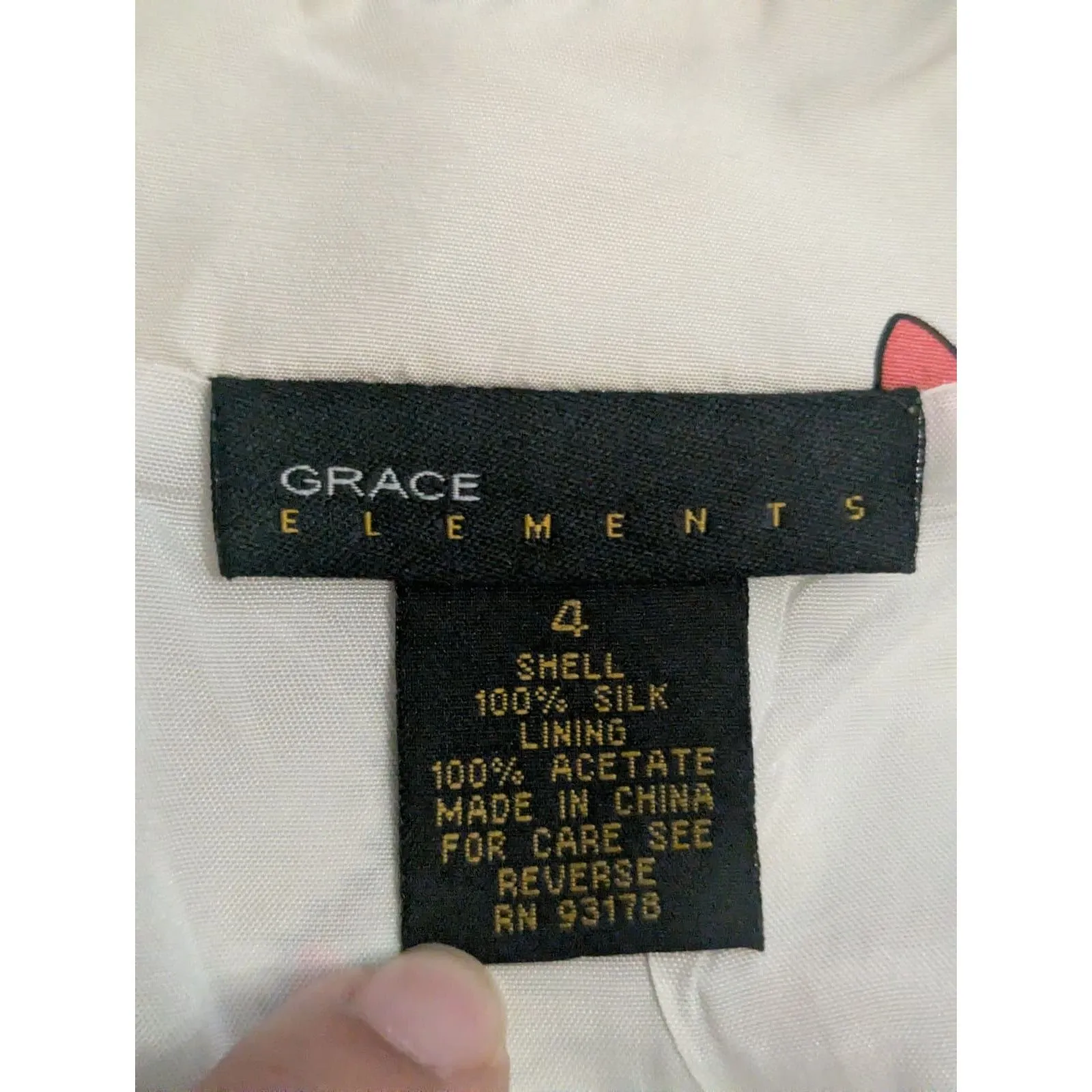 GRACE ELEMENTS 100% Silk Butterfly Print Pencil Skirt Whimsy 4 - Image 3