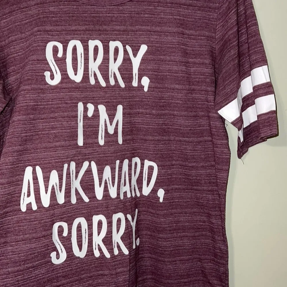 Black Matter LRG Sorry, I’m Awkward, Sorry. Funny sarcastic tshirt short sleeve - Image 6