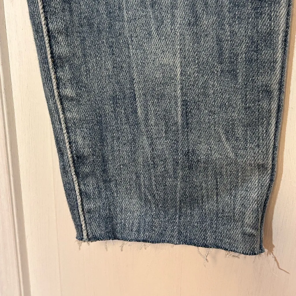 Kancan Signature Estilo skinny stretch ankle blue jeans Waist size 26 raw hem - Image 6