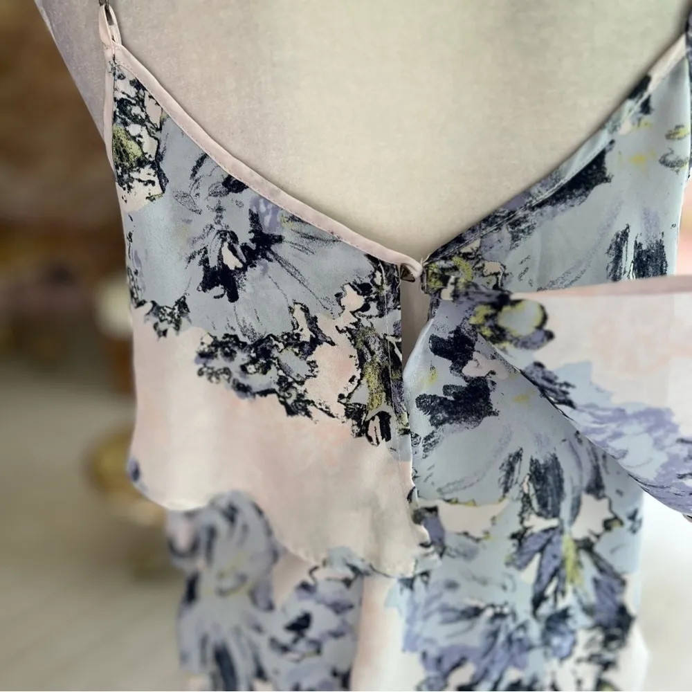 ASTR Pink Blush Floral Flounce Camisole M - Image 8