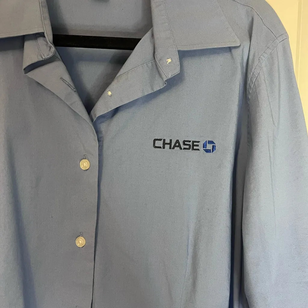 Vintage Blue Chase Bank button - Image 4