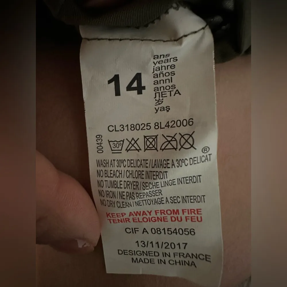 New with tags Chipie Fabille Girls' Coat Olive Hooded Jacket size 14 - Image 4