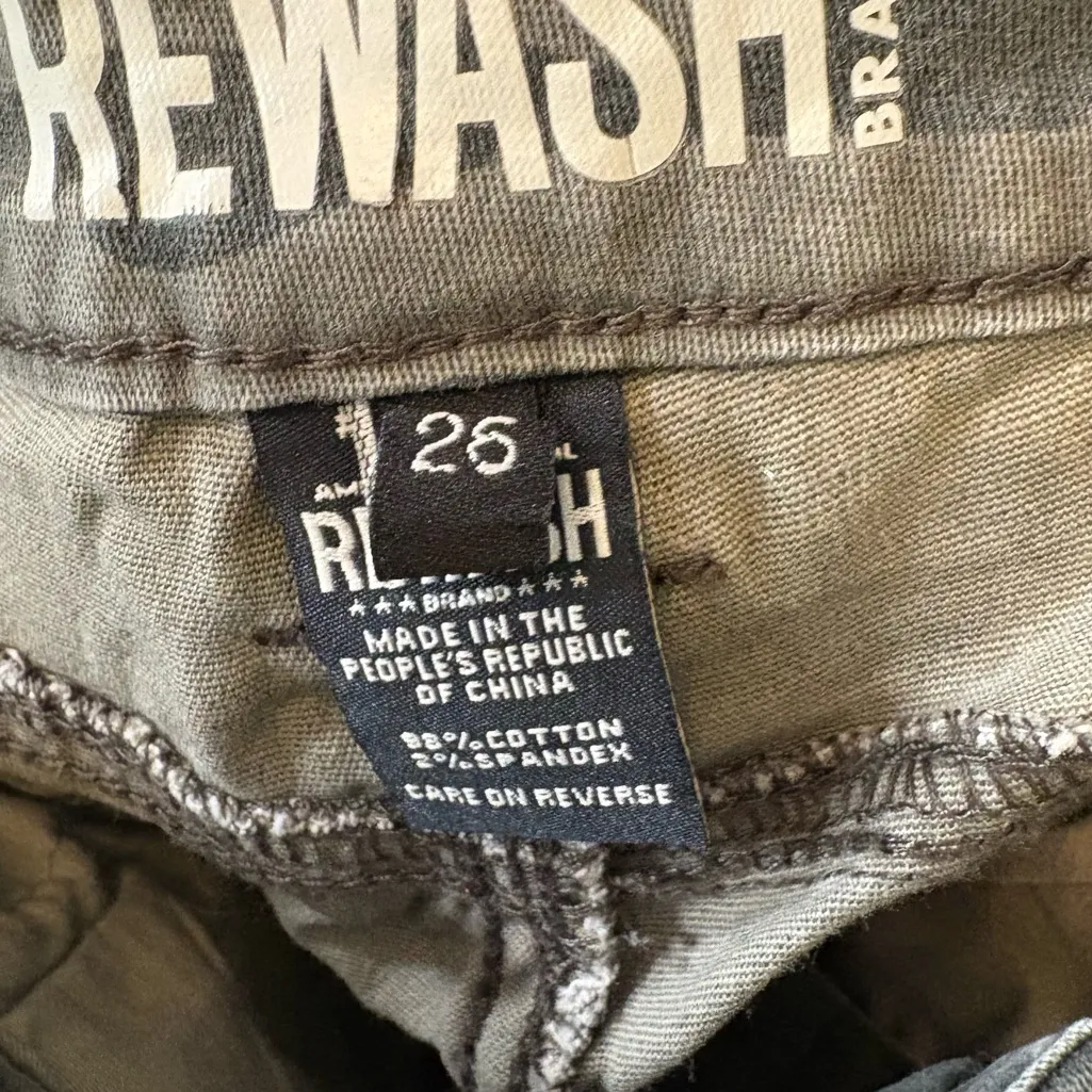 Rewash‎ Green Camo High Rise Pants Size 3/26 - Image 9