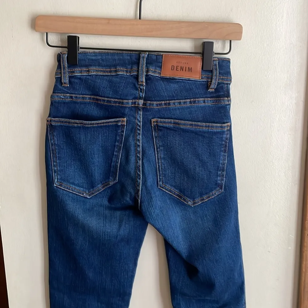 Sezane Slim Denim Blue Jeans - Image 11