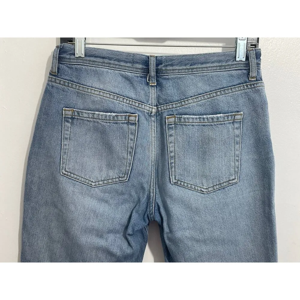 We The Free Jeans 26 Maggie Button Fly High Rise Cropped Grunge Festival Punk - Image 6