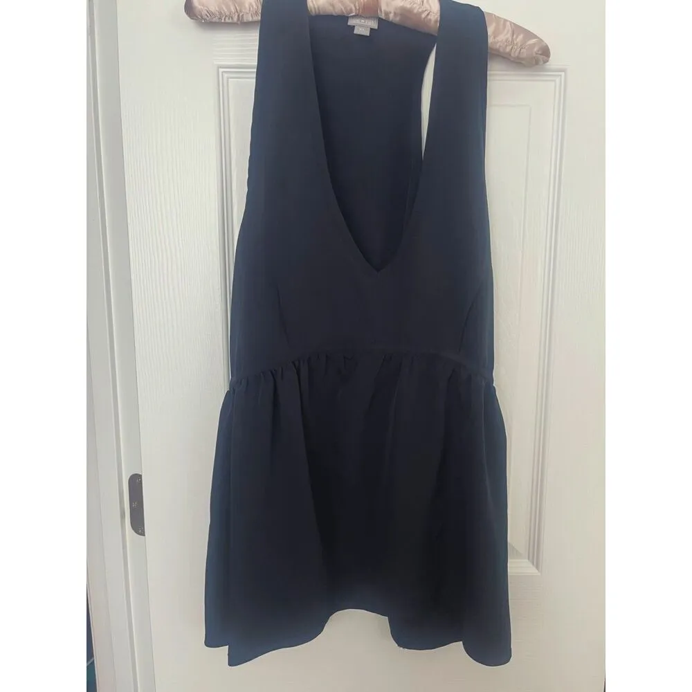 Converse One Star Tunic Racerback Tank Top Shirt black babydoll v-neck Size XL - Image 4