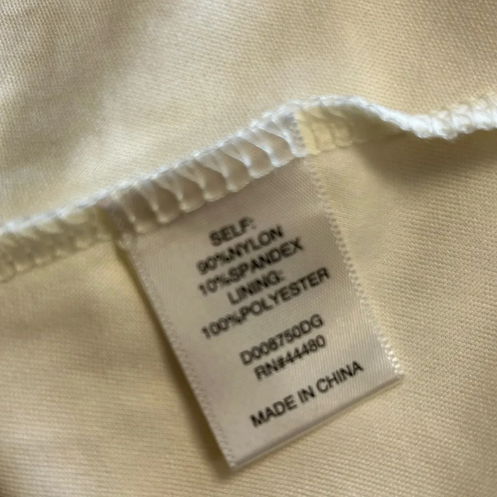 Love Fire Size XS sleeveless ivory lace dress Love, Fire White - Image 7