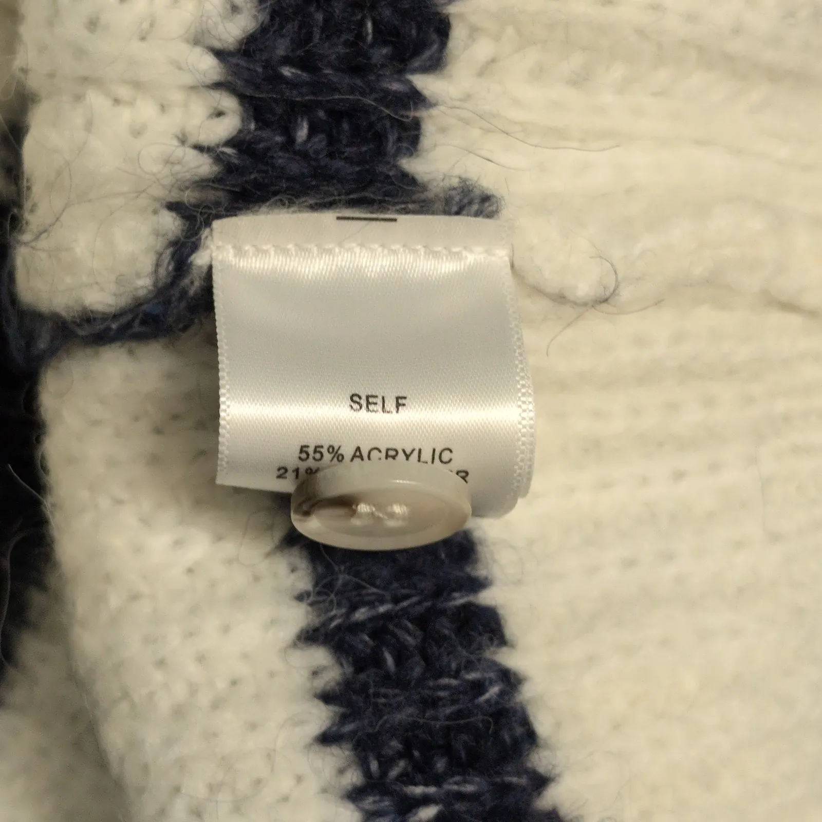 Marea Blue and White Striped V - Image 6