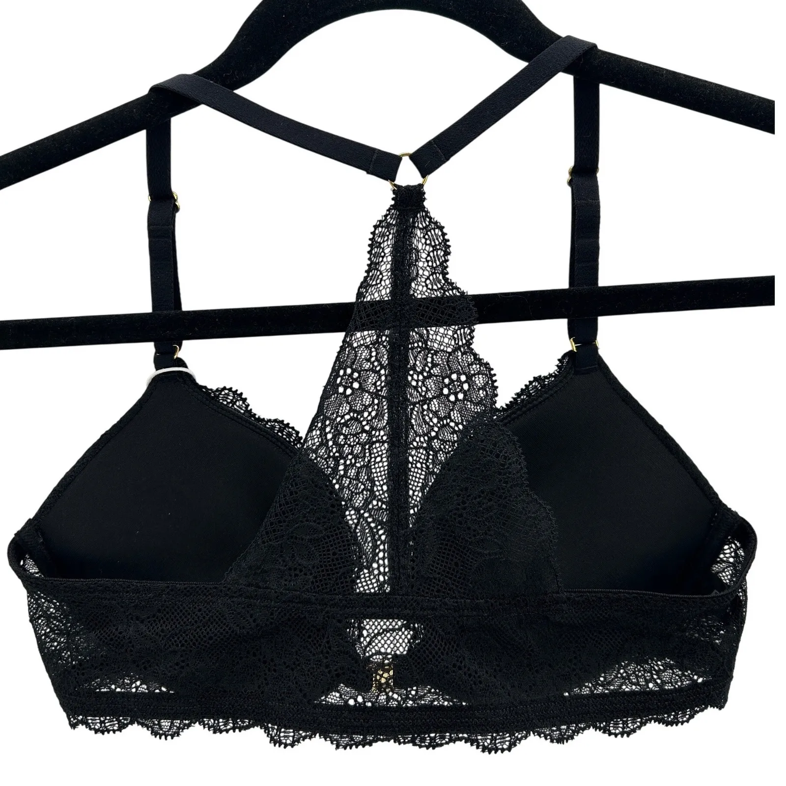 NWT Pepper Lace Racerback Lift Up Front Clasp Bra Black 36A Size undefined - Image 4