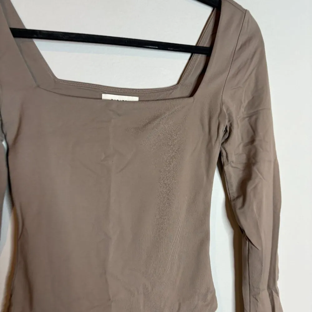 Aritzia Babaton taupe square neck bodysuit - Image 2