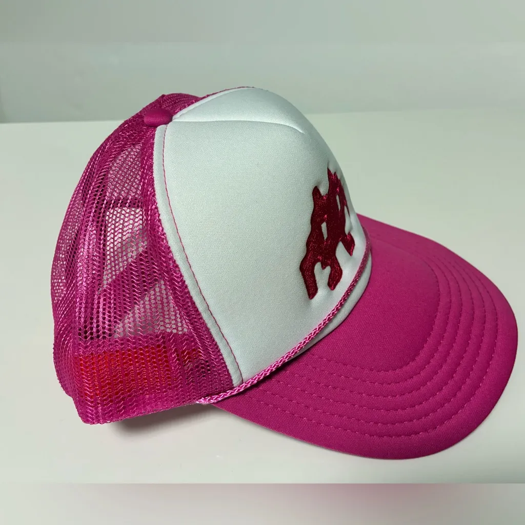 Fred Segal Pink and White Trucker Hat - Image 5