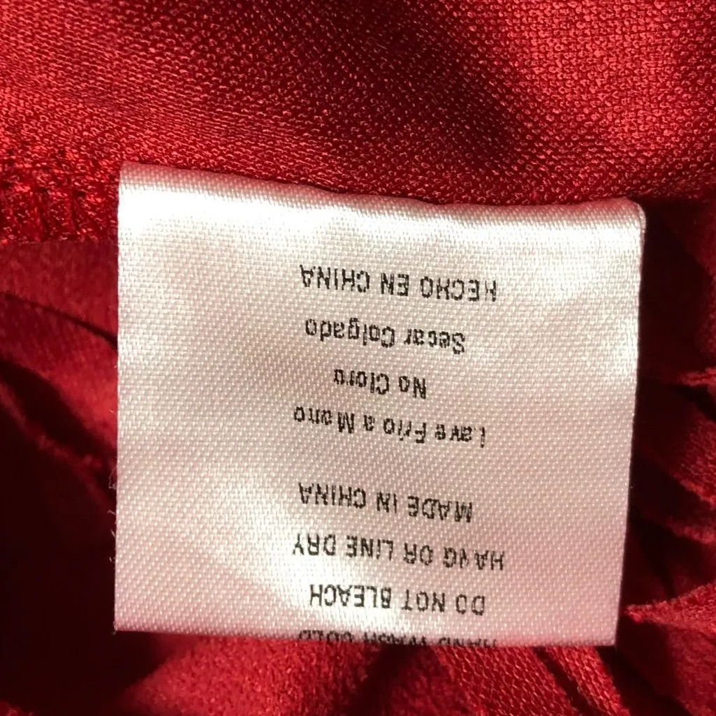 Ontwelfth Red Fringe Sleeveless Crop Top Size M - Image 7