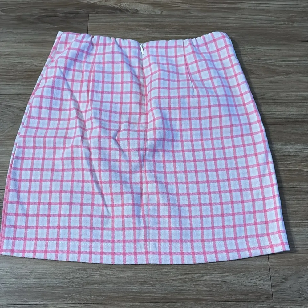 Plaid Pink Mini Skirt - Image 2