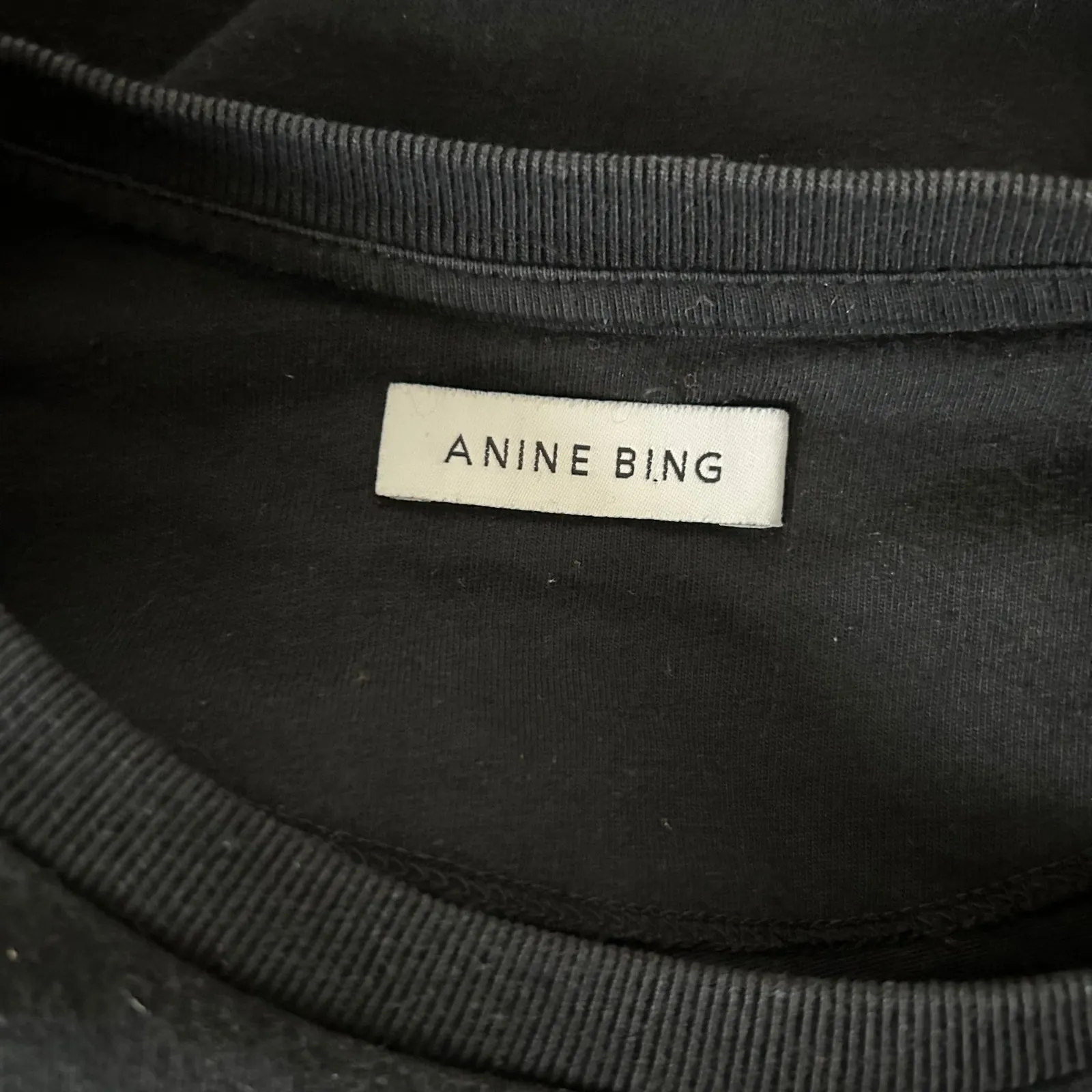 Anine Bing Tanner Sleeveless Shoulder Pad Organic Cotton Dress Black Size XS - Image 6